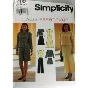  Simplicity 7182 Pattern Misses Top,Skirt,Pants and Shorts 