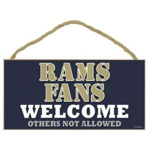  St Louis Rams Small Wood Welcome Sign