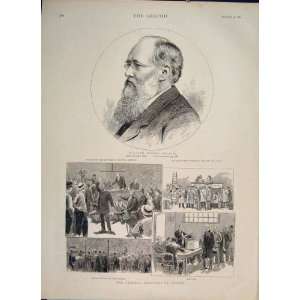  Portrait Collins General Elections France Print 1889