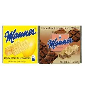  Manner Lemon & Manner Chocolate Set (7 of Each 