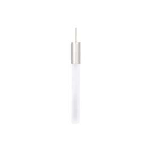 Neutron One Light Pendant in Satin Nickel/warm White Led Shade Color 