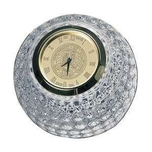UC Davis   Golf Ball Clock   Gold 