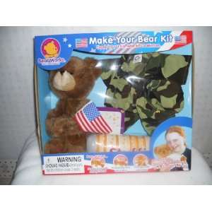    Bear Works Make Your Bear Kit   Patriotic Outfit Toys & Games