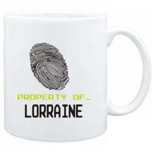  Mug White  Property of _ Lorraine   Fingerprint  Female 
