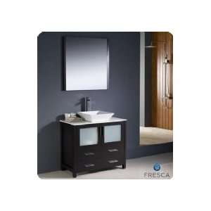  Fresca 36 Modern Bathroom Vanity w/ Vessel Sink FVN6236LO 