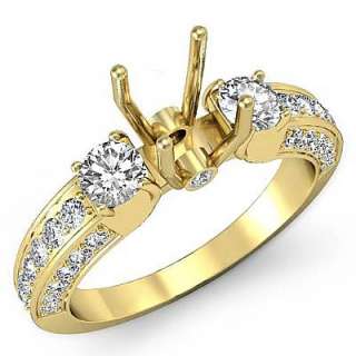 15ct round diamond 3stone anniversary ring setting gold y18k