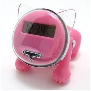   Kitten   iBRIGHT Cat Shape Talking Alarm Clock  Pink Electronics
