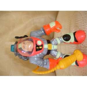  RESCUE HEROS FIGURE W SPACE SUIT ORANGE BOOTS AND GLOVES 