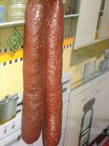   PC REPLICA FAKE REAL SIZE DELI FOOD SALAMI NET CASING CHEESE & SAUSAGE