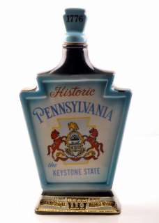 VTG 1968 JIM BEAM Pennsylvania State Decanter Bottle  