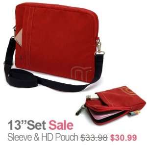  miim 13.3 Inch Sleeve 2.5 Hard Drive Pouch Red Set ACER Ultrabook 