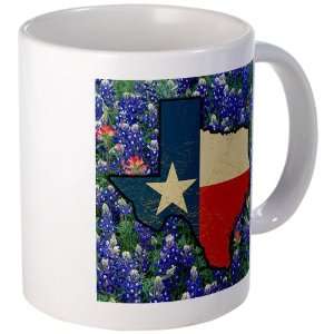  Mug (Coffee Drink Cup) Texas Flag Bluebonnets Everything 