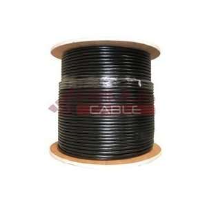  600MHz Cable, 23AWG, Shielded STP, 4 Pairs, Wood Spool, 1000 Black