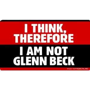 Not Glenn Beck Sticker Automotive