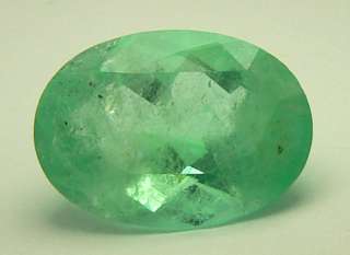 20.06carat Natural Colombian Emerald Oval Shape  