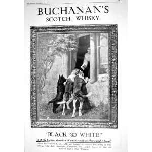  1922 ADVERTISEMENT JAMES BUCHANANS SCOTCH BLACK WHITE 