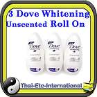 Dove underarm White Whiten Whitening Deodorant Roll On 