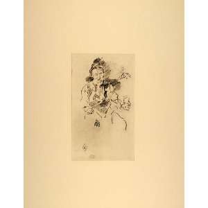  1914 James McNeill Whistler The Master Smith Lithograph 