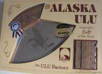 New Alaska Ulu Birch Wood Knife ETCHED EAGLE  