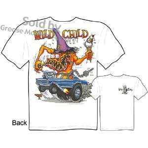   2XL Rat Fink T Shirt Wild Child 1965 GTO Rat Fink T Shirt Ed Roth Tee