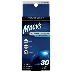  Macks Pre Moistened Lens Cleaning Wipes   30 Pack: Health 