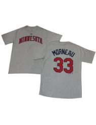 Justin Morneau Minnesota Twins Grey Jersey Name and Number T shirt