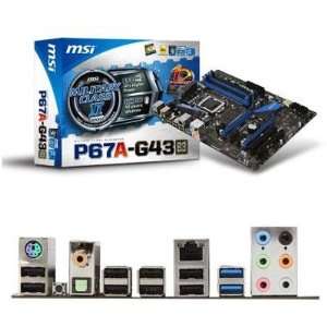  P67AG43B3 MSI ATX Intel P67 Socket 1155 Electronics