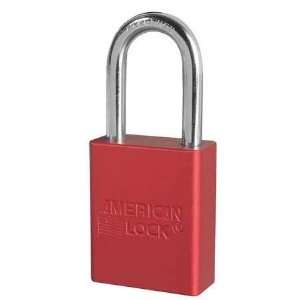  MASTER LOCK A1106KAS6RED Lockout Padlock,Aluminum,Red,KA,Pk 