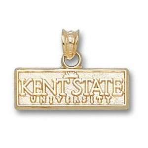  Kent State Golden Flashes Solid 10K Gold KENT Sun Logo 