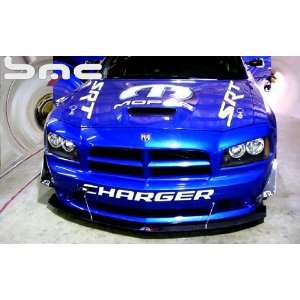  2005 2010 Dodge Charger Carbon Fiber Chin Splitter w/ Rods 