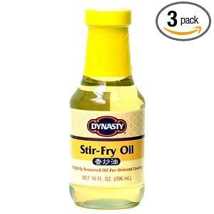 Dynasty Stir fry Oil, 10 Ounce Bottle (Pack of 3):  Grocery 
