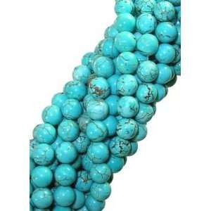  8mm Turquoise Magnesite Round Beads Arts, Crafts & Sewing