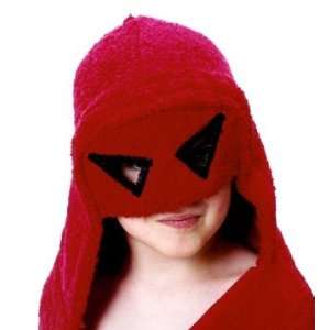  Hooded Towel   Mask in Red: Baby