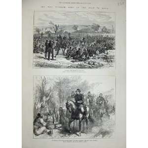  1877 Turkish Army War Wounded Soldiers General Camp