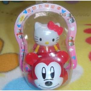   solar power hello kitty and mickey shake head toy red Toys & Games