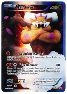 Full Art LANDORUS (FA) #BW43 Rare/Holo Foil Pokemon Card   MINT  