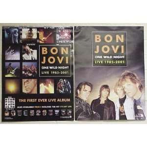  BON JOVI One Wild Night 2 Sided 18x24 Poster Everything 