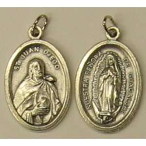  St. Juan Diego/Guadalupe Bulk Oxidized Medal with Jump 
