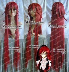   kuroshitsuji Cosplay Long anime Animation Art hair Wig 100CM + hairnet