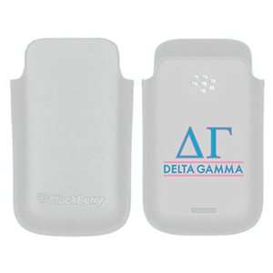  Delta Gamma name on BlackBerry Leather Pocket Case  