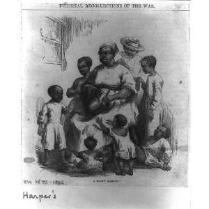  Happy Family,1866,African American Woman,Children