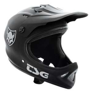 TSG Junior Flat Black Staten Full Face Helmet:  Sports 