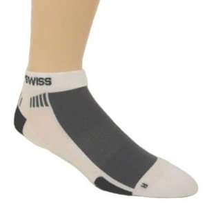  K Swiss mens running socks white/black low cut 2p: Sports 