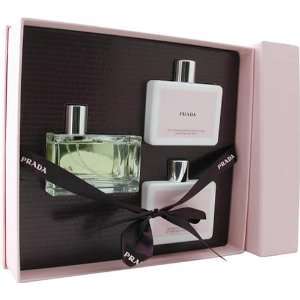 Prada By Prada For Women. Set eau De Parfum Spray 2.7 Ounces & Body 