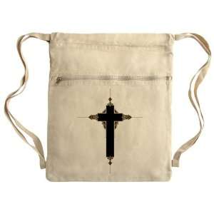  Messenger Bag Sack Pack Khaki Ornate Cross Everything 