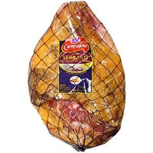 Campofrio Jamon Serrano Boneless Ham from Spain, 11 Pound Package