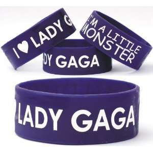  Lady Gaga One Inch Silicone Wristband Jewelry