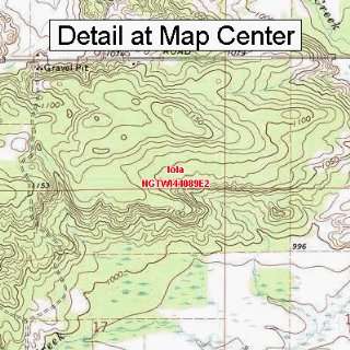  USGS Topographic Quadrangle Map   Iola, Wisconsin (Folded 