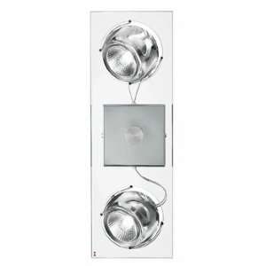  Fabbian Beluga Crystal Two Light Wall or Ceiling Light 
