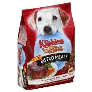 Kibbles N Bits Bistro Meals Dog Food, Oven Roasted Beef Flavor, 3.6 
